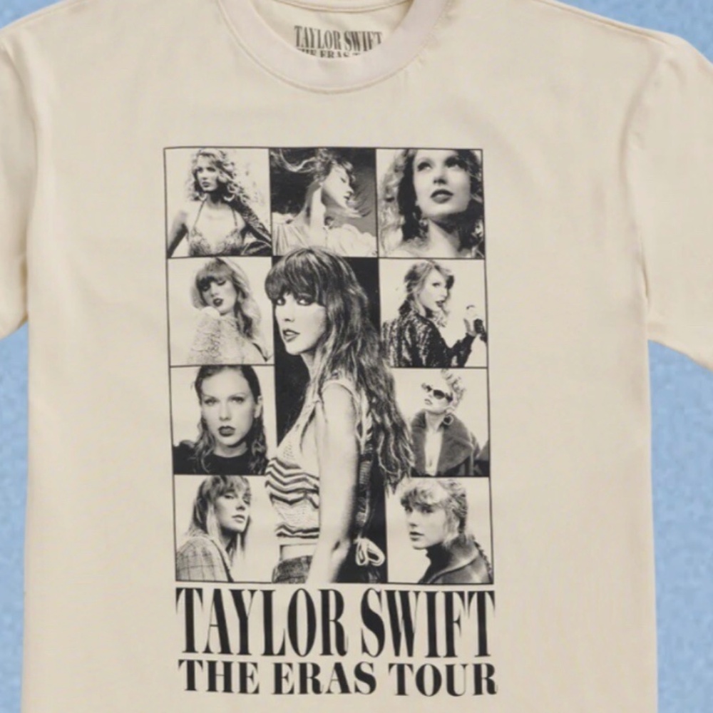Taylor Swift Eras Tour beige Tshirt official merch 2024